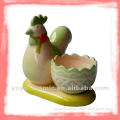 ceramic easter egg bowl with hen design